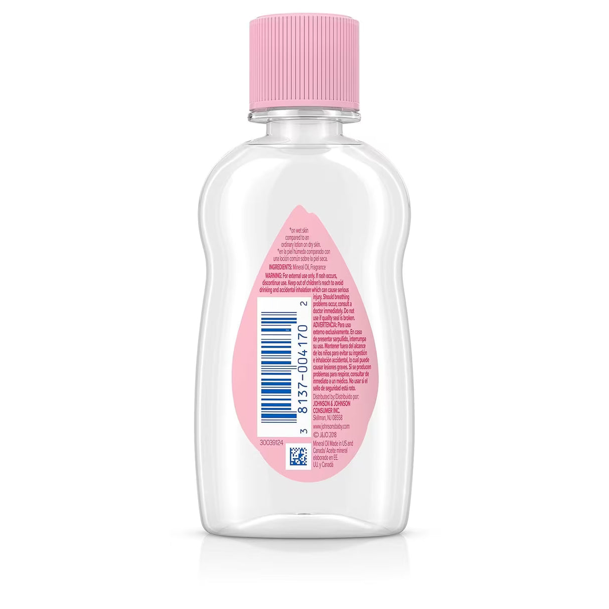 Johnson’s Baby Oil Original Lightly Scented, 3 oz - 48 Pack