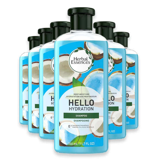 Herbal Essences Hello Hydration Shampoo, Deep Moisture, Coconut Scent, 11.7 oz - 6 Pack | Herbal Essences - Personal Care