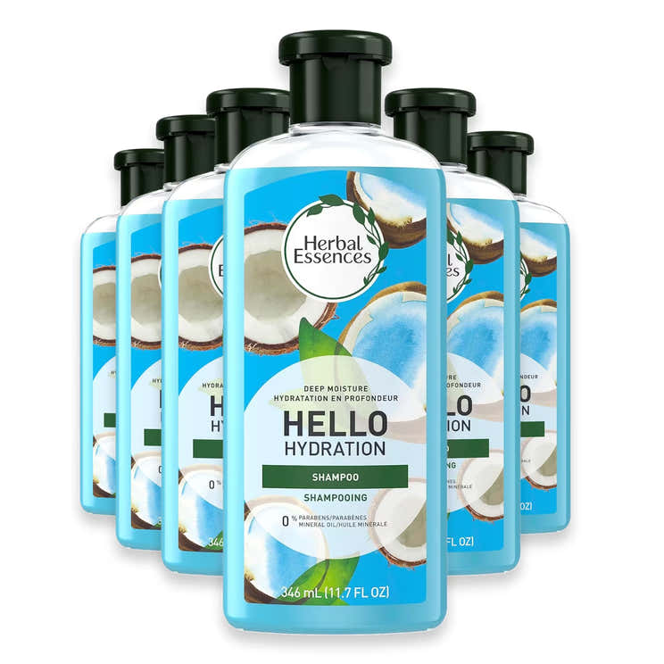 Herbal Essences Hello Hydration Shampoo, Deep Moisture, Coconut Scent, 11.7 oz - 6 Pack | Herbal Essences - Pre Order