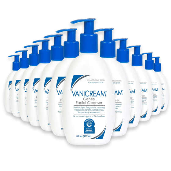 Vanicream Gentle Face Cleanser for Daily Facial Use, 8 oz - 12 Pack | Vanicream - Facial Cleansers