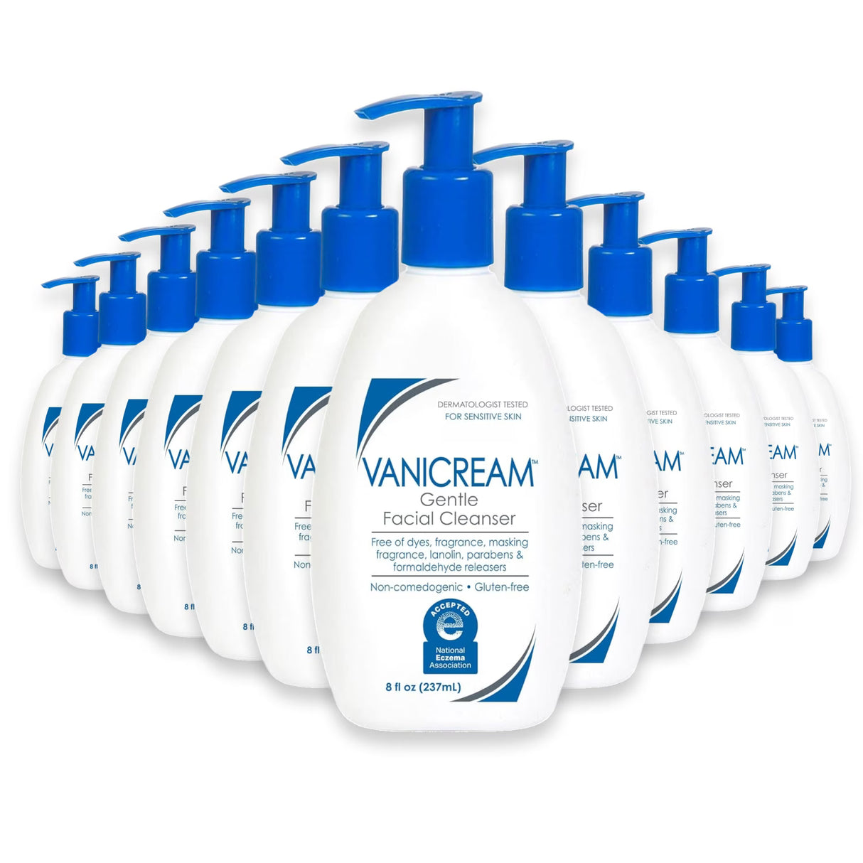 Vanicream Gentle Face Cleanser for Daily Facial Use, 8 oz - 12 Pack