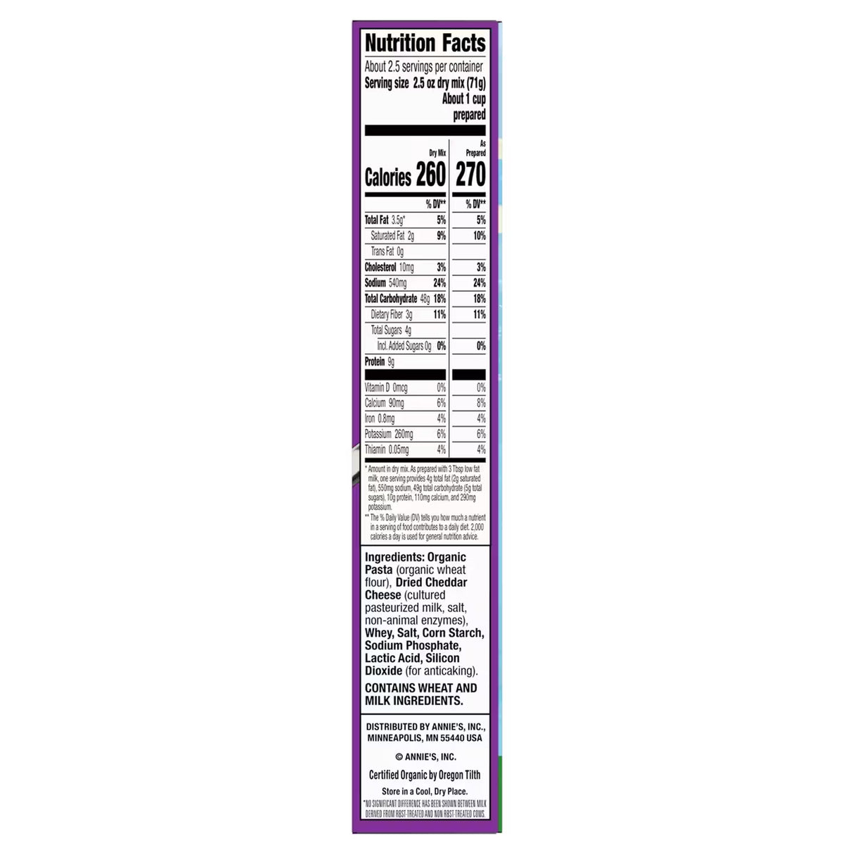 Annie’s Organic Shells & White Cheddar Macaroni & Cheese – 6 oz – 12 Pack