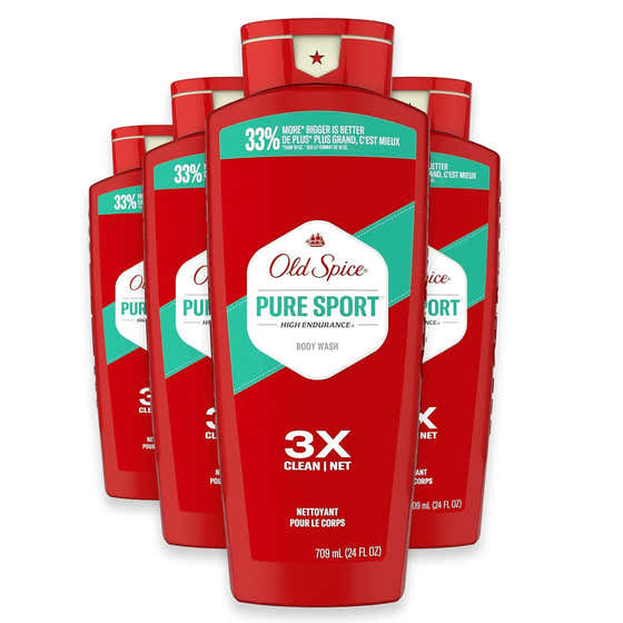 Old Spice High Endurance Pure Sport Body Wash, 24 oz - 4 Pack | Old Spice - Soap Wholesale