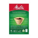 Melitta Coffee Filters #4 Natural Brown – 100 Count – 12 Pack