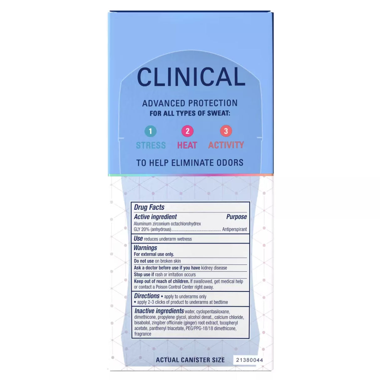 Secret Clinical Strength Antiperspirant & Deodorant Clear Gel, Clean Scent, 2.6 oz - 12 Pack