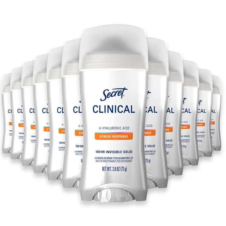 Secret Clinical Strength Invisible Solid 2.6oz, Stress Response  - 12 Pack | Secret - Pre Order