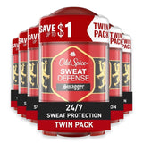 Old Spice Sweat Defense Swagger Soft Solid Antiperspirant Deodorant, 2.6 oz - Twin Pack - 6 Pack