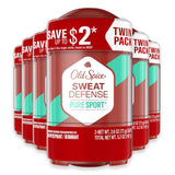 Old Spice Sweat Defense Lemon Lime Soft Solid Deodorant, 2.6 oz - Twin Pack - 6 Pack