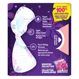 Always Radiant FlexFoam Size 4 Overnight Pads with Wings - 10 Ct - 12 Pack