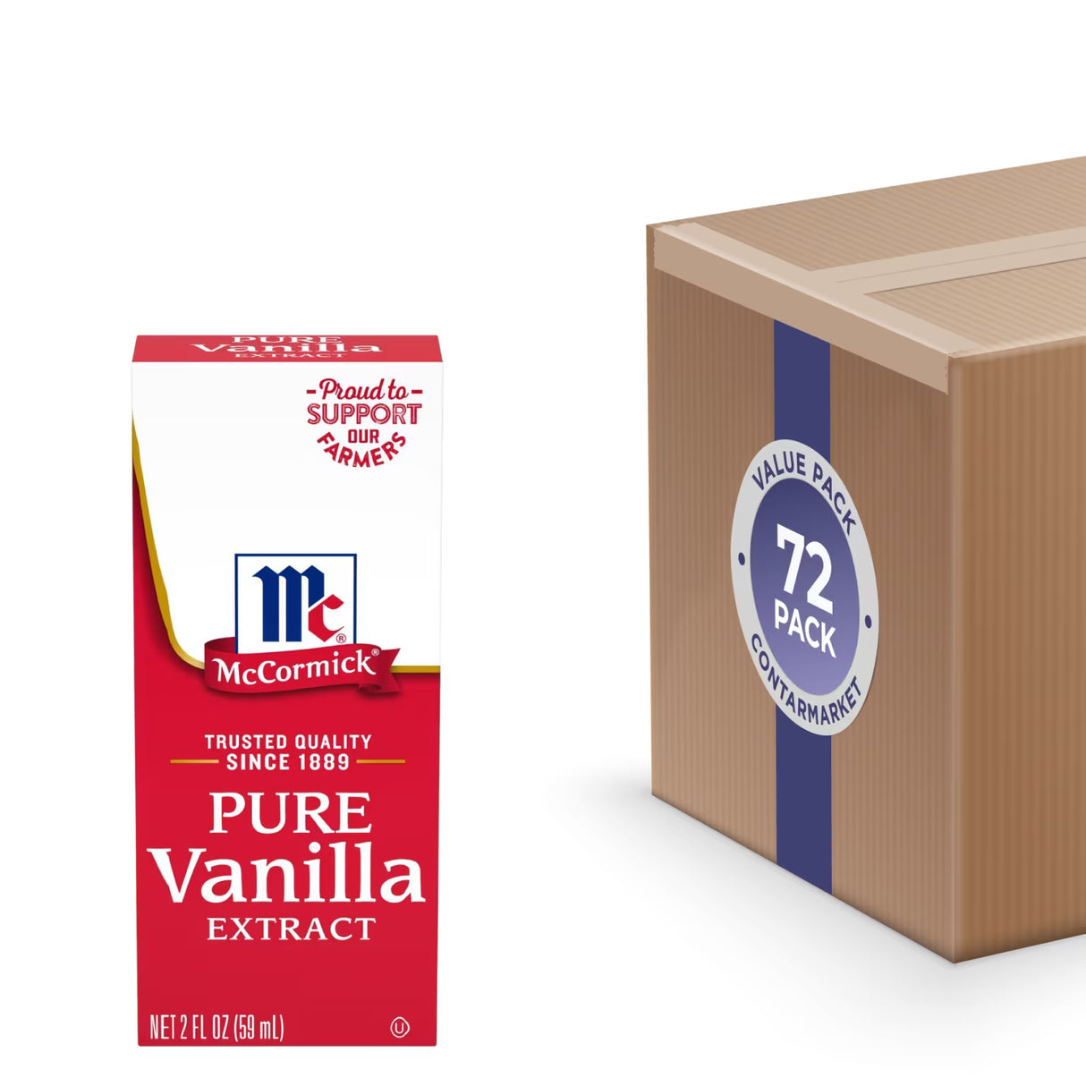 McCormick Pure Vanilla Extract - 2 oz - 72 Pack
