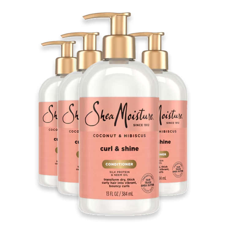 SheaMoisture Coconut &amp; Hibiscus Curl &amp; Shine Conditioner - 13 oz - 4 Pack | Shea Moisture - Pre Order