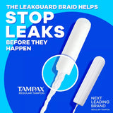 Tampax Pearl Tampons Regular Absorbency Unscented – 18 Count – 12 Pack