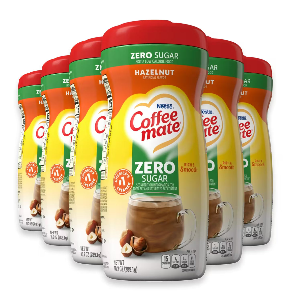 Nestlé Coffee-mate Sugar Free Hazelnut Powdered Coffee Creamer  10.2 oz – 6 Pack