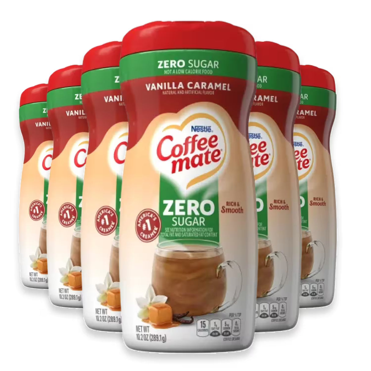 Nestlé Coffee-mate Sugar Free Vanilla Caramel Powdered Coffee Creamer – 10.2 oz – 6 Pack
