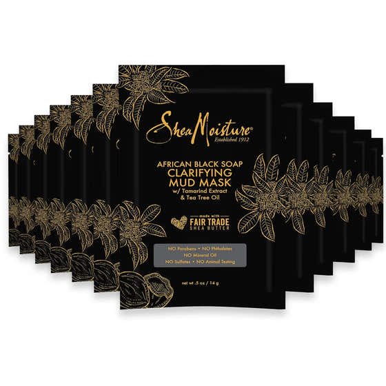 SheaMoisture African Black Soap Clarifying Mud Mask Packette - 0.5 oz - 24 Pack | Shea Moisture - New Arrivals