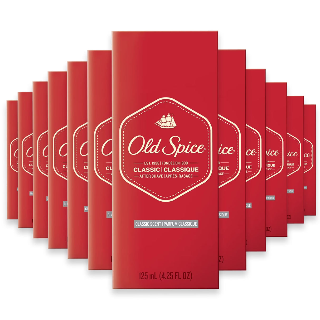 Old Spice Classic After Shave Lotion 4.25 oz Bottles - 12 Pack