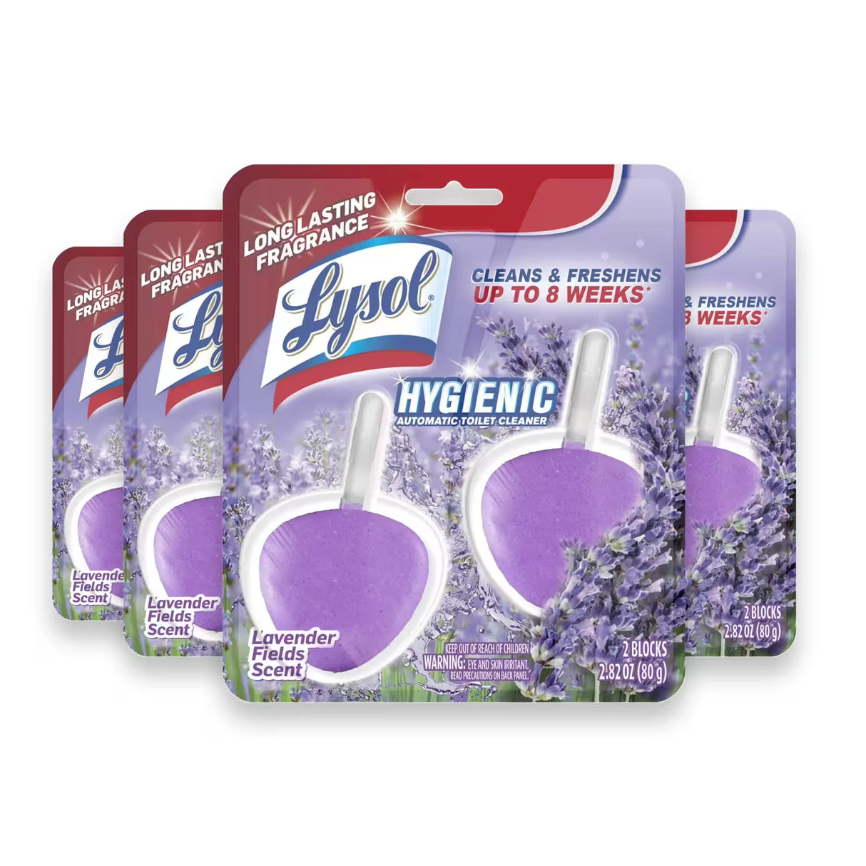 Lysol Bowl No-Mess Lavender, 2 ct – 4 Pack