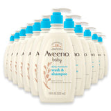 Aveeno Baby Wash & Shampoo – 18 oz – 12 Pack