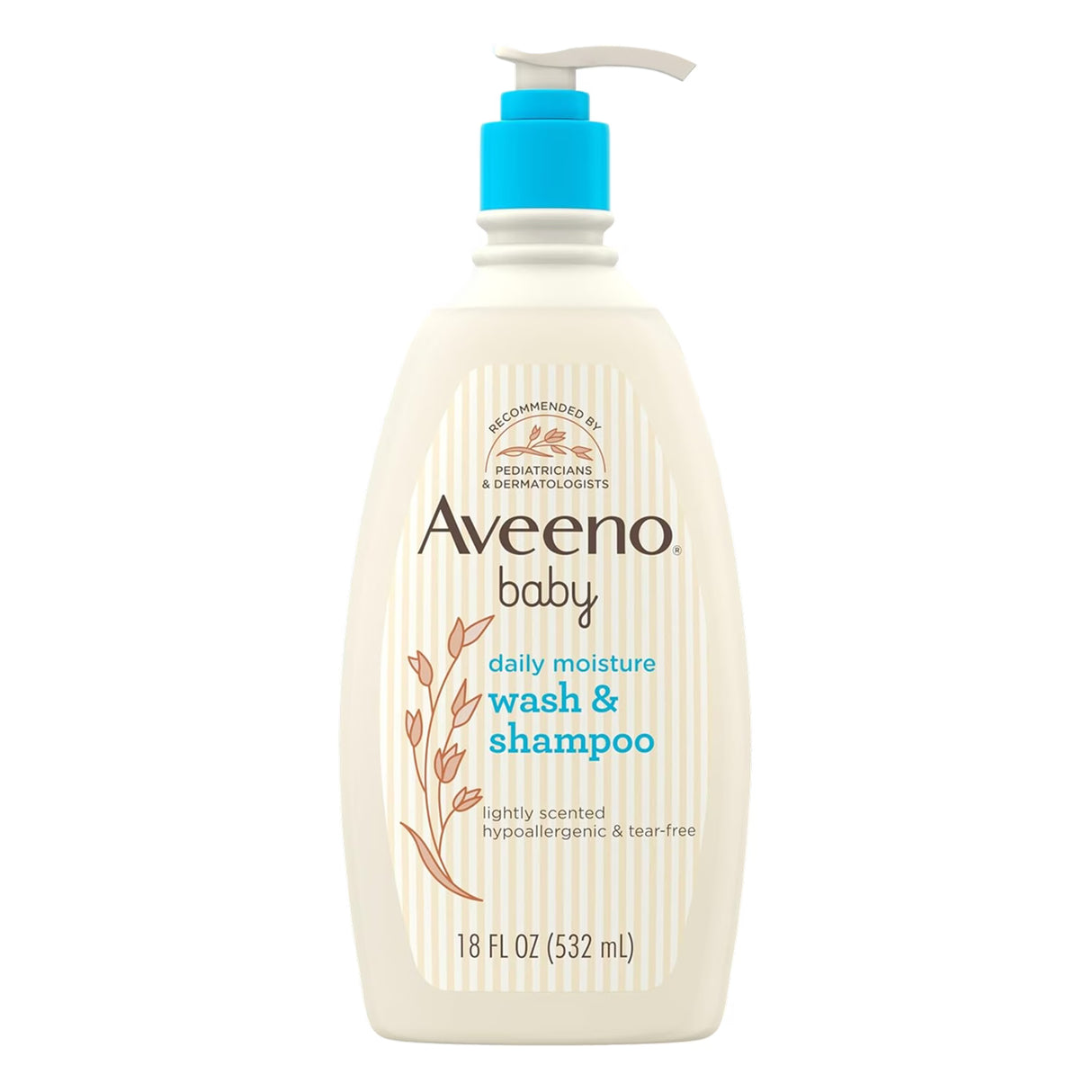 Aveeno Baby Wash & Shampoo – 18 oz – 12 Pack