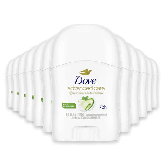 Dove Advanced Care Cool Essentials Antiperspirant Deodorant, 0.5 Oz - 36 Pack - Travel Size - Dove Advanced Care Cool Esse...