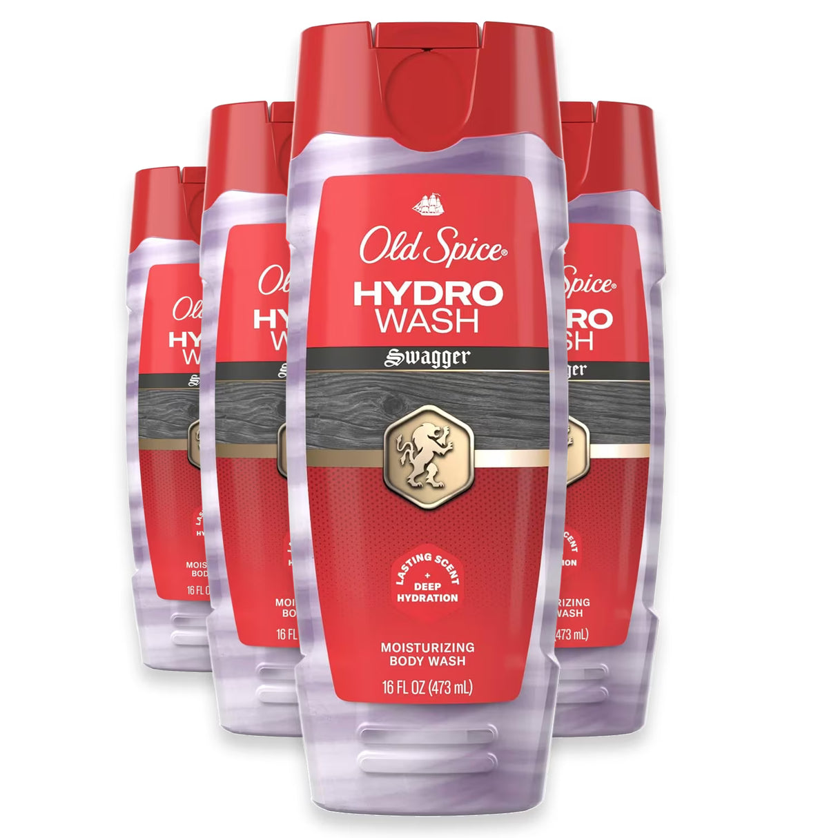 Old Spice Hydro Wash Smoother Swagger Body Wash - 16 oz - 4 Pack