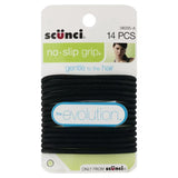 Scünci No-Slip Evolution Wide Band Hair Elastics – 14 Count – 48 Pack