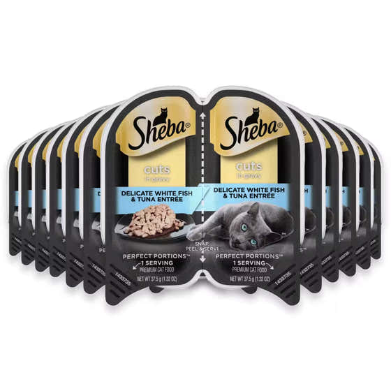 Sheba Perfect Portions Wet Cat Food Whitefish Entrée – 2.6 oz – 24 Pack | Sheba - Pet Supplies