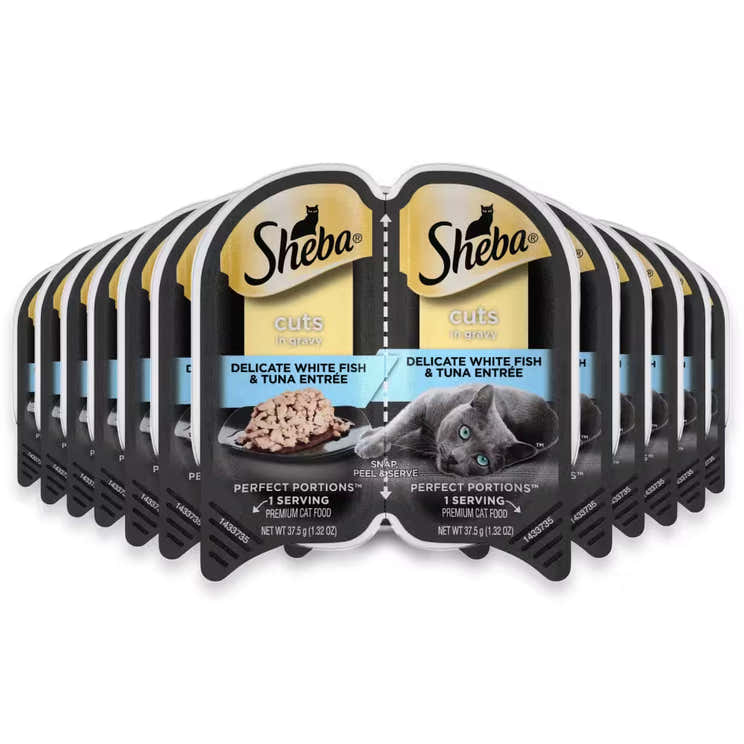 Sheba Perfect Portions Wet Cat Food Whitefish Entrée – 2.6 oz – 24 Pack | Sheba - Pre Order