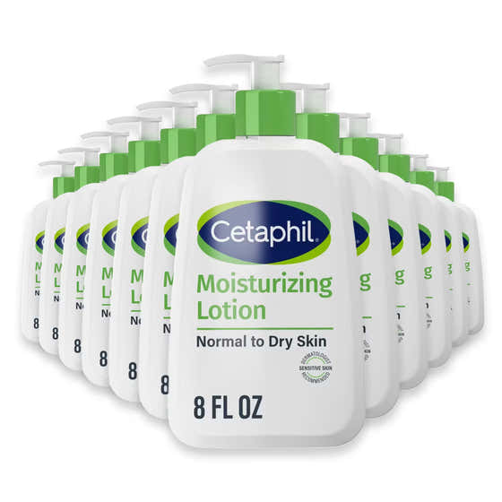 Cetaphil Moisturizing Face and Body Lotion for Dry Skin Unscented - 8 oz - 12 Pack | Cetaphil - cetaphil