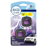 Febreze Car Vent Clips Midnight Storm, 2ct - 8 Pack