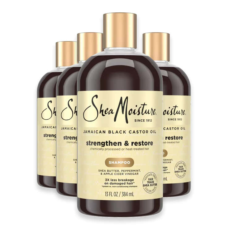SheaMoisture Jamaican Black Castor Oil Strengthen &amp; Restore Shampoo - 13 fl oz - 4 Pack | Shea Moisture - Pre Order