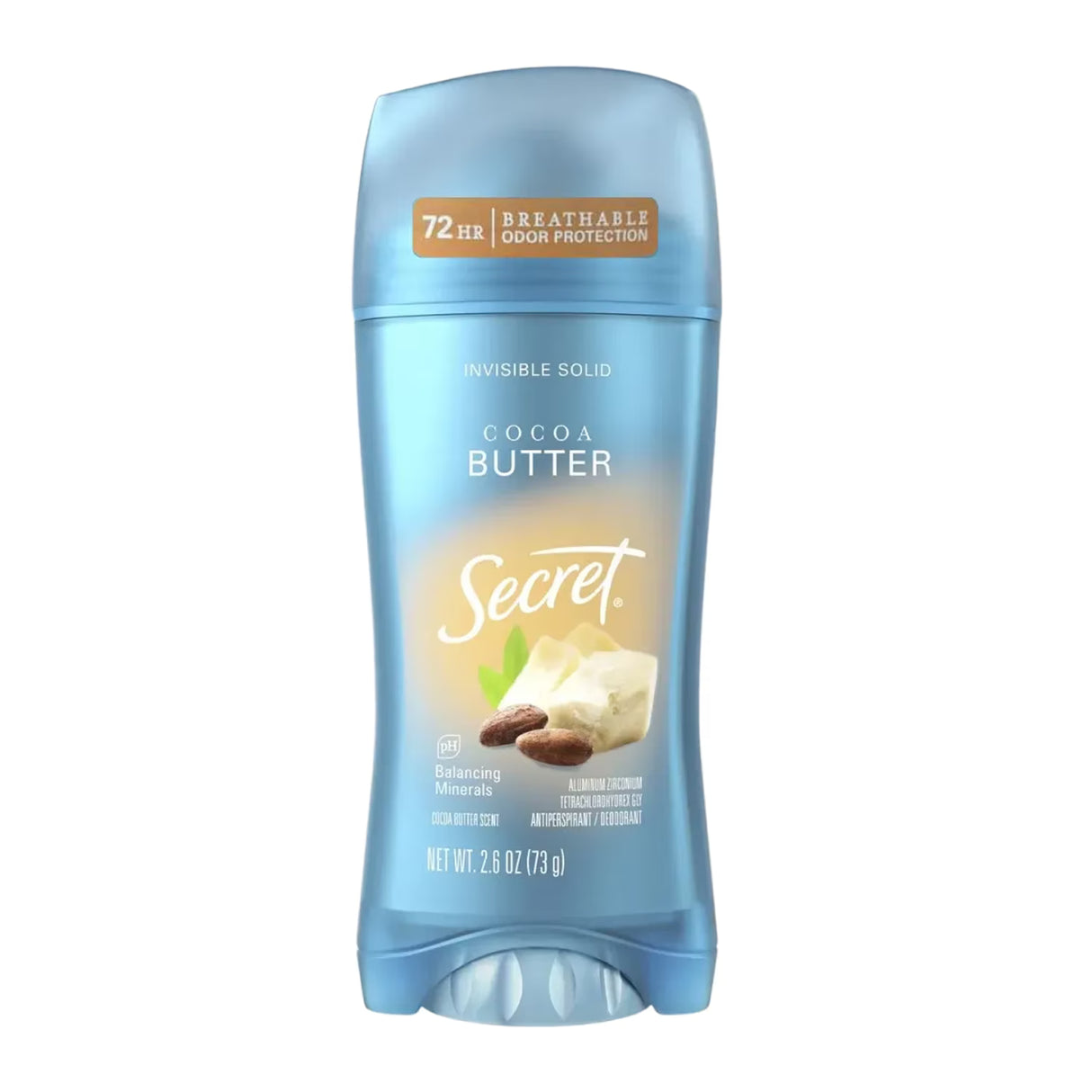 Secret - Fresh Cocoa Butter, Antiperspirant & Deodorant - 2.6 Oz- 12 Pack