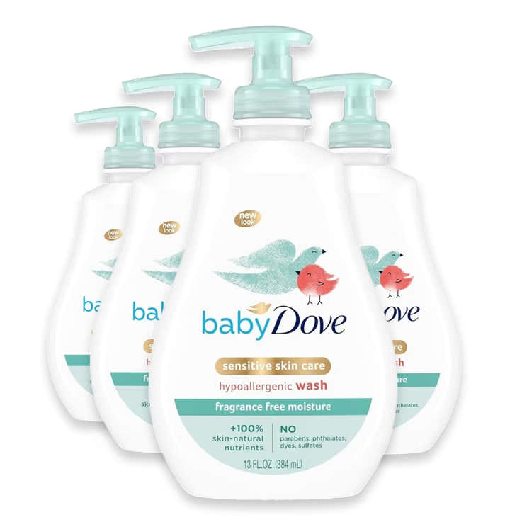 Baby Dove Tip to Toe Sensitive Moisture Baby Wash - 13 oz - 4 Pack | Dove - Pre Order