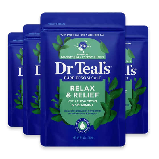 Dr Teal’s Eucalyptus &amp; Spearmint Epsom Salt - 48oz - 4 Pack | Dr Teals - Personal Care