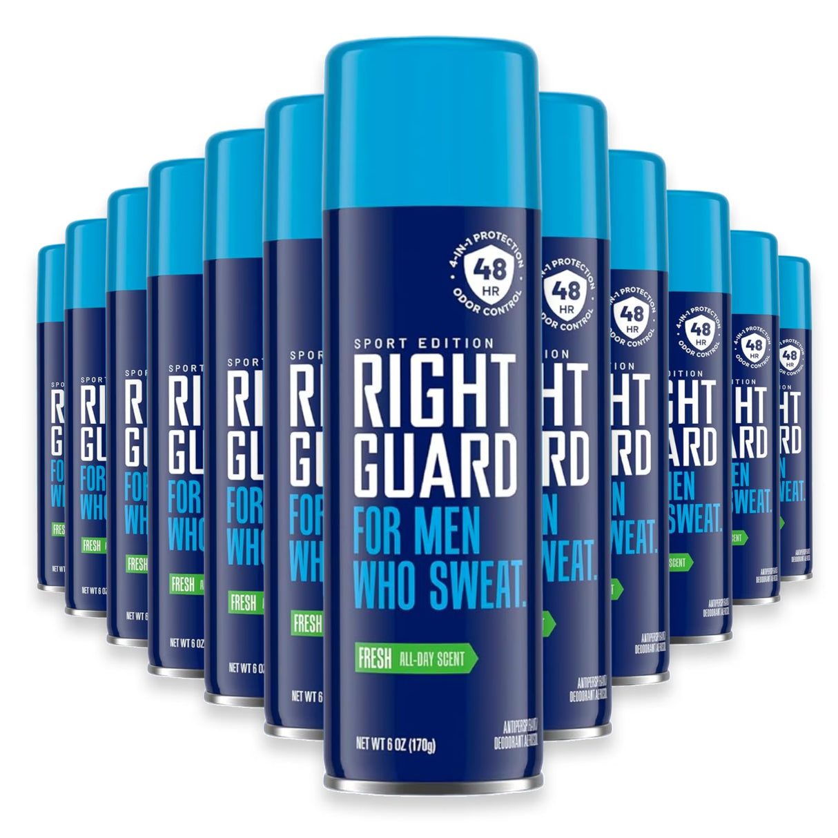 Right Guard Sport Fresh Spray Deodorant and Antiperspirant - 6 oz - 12 Pack