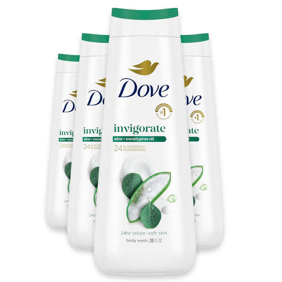 Dove Invigorating Aloe &amp; Birch Water Body Wash - 20 oz - 4 Pack | Dove - Dove