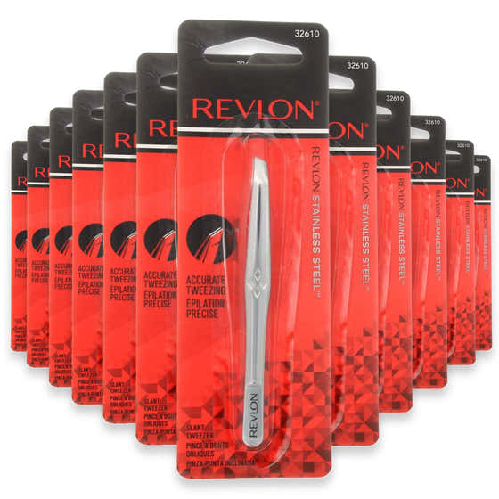 Revlon Slant Tip Tweezer - 72 Pack | Revlon - Makeup Wholesale
