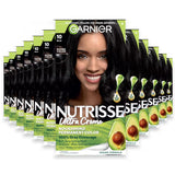 Garnier Nutrisse Permanent Hair Color ,  #10 Black - 12 Pack