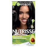 Garnier Nutrisse Permanent Hair Color ,  #10 Black - 12 Pack