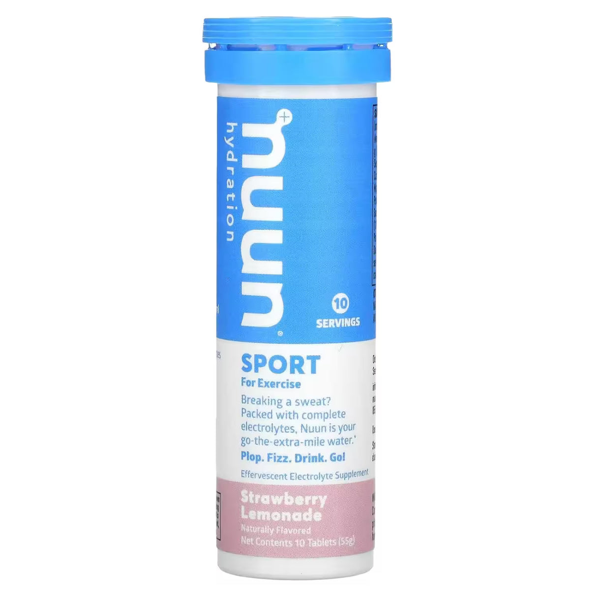 Nuun Sport Strawberry Lemonade Electrolyte Hydration Tablets - 10 Ct - 48 Pack