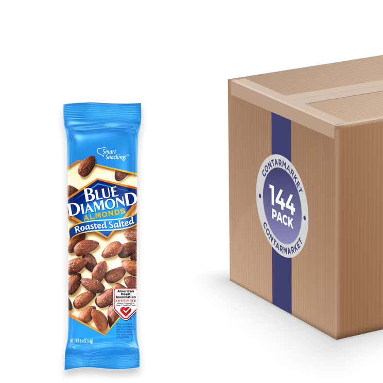 Blue Diamond Roasted Salted Almonds 1.5 oz - 144 Pack | Blue Diamond - Pre Order