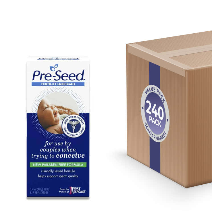 Pre-Seed - Fertility Lubricant, for Use by Couples Trying to Conceive - 1.4 Oz Tube - 9 Applicators Each - 240 Packs | Pre...