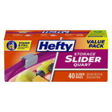 Hefty Slider Storage Bags Quart Size – 40 Count – 9 Pack