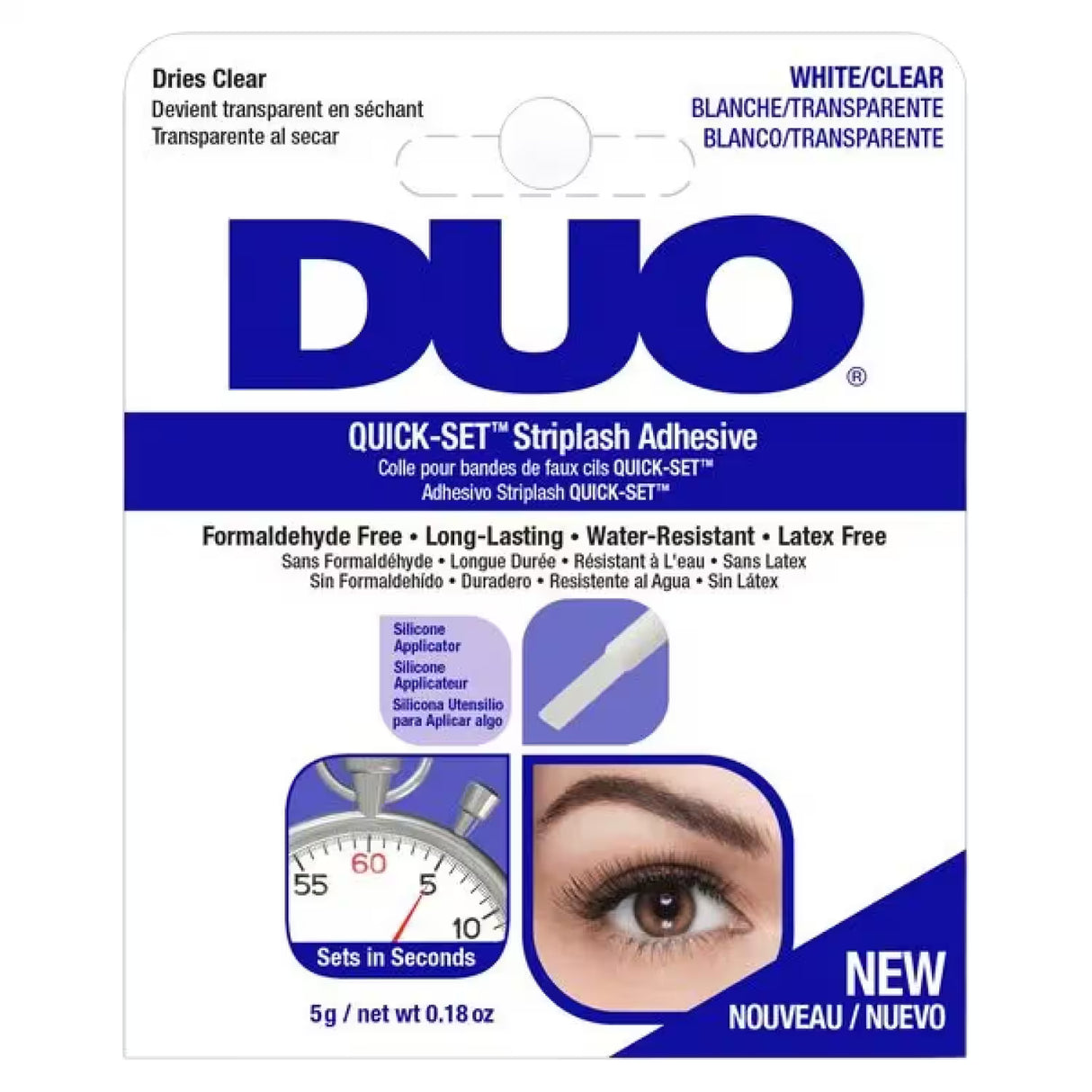 DUO Quick-Set Lash Adhesive Clear – 0.18 oz – 36 Pack