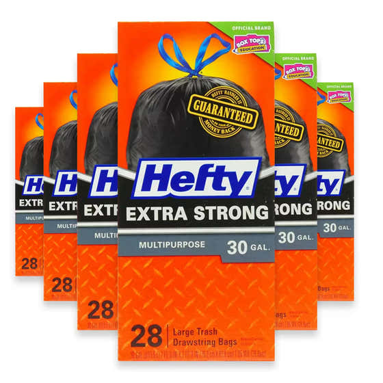 Hefty Cinch Sak Large Trash Bags 30 Gallon – 28 Count – 6 Pack | Hefty - Household - Wholesale