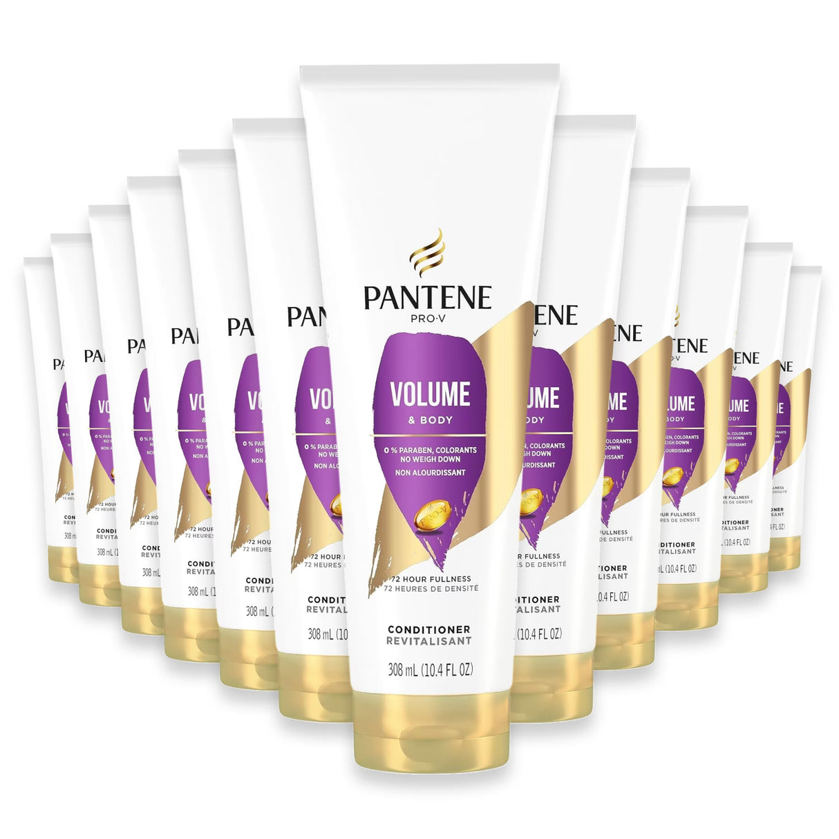 Pantene Pro-V Volume & Body Conditioner - 10.4 oz - 12 Pack