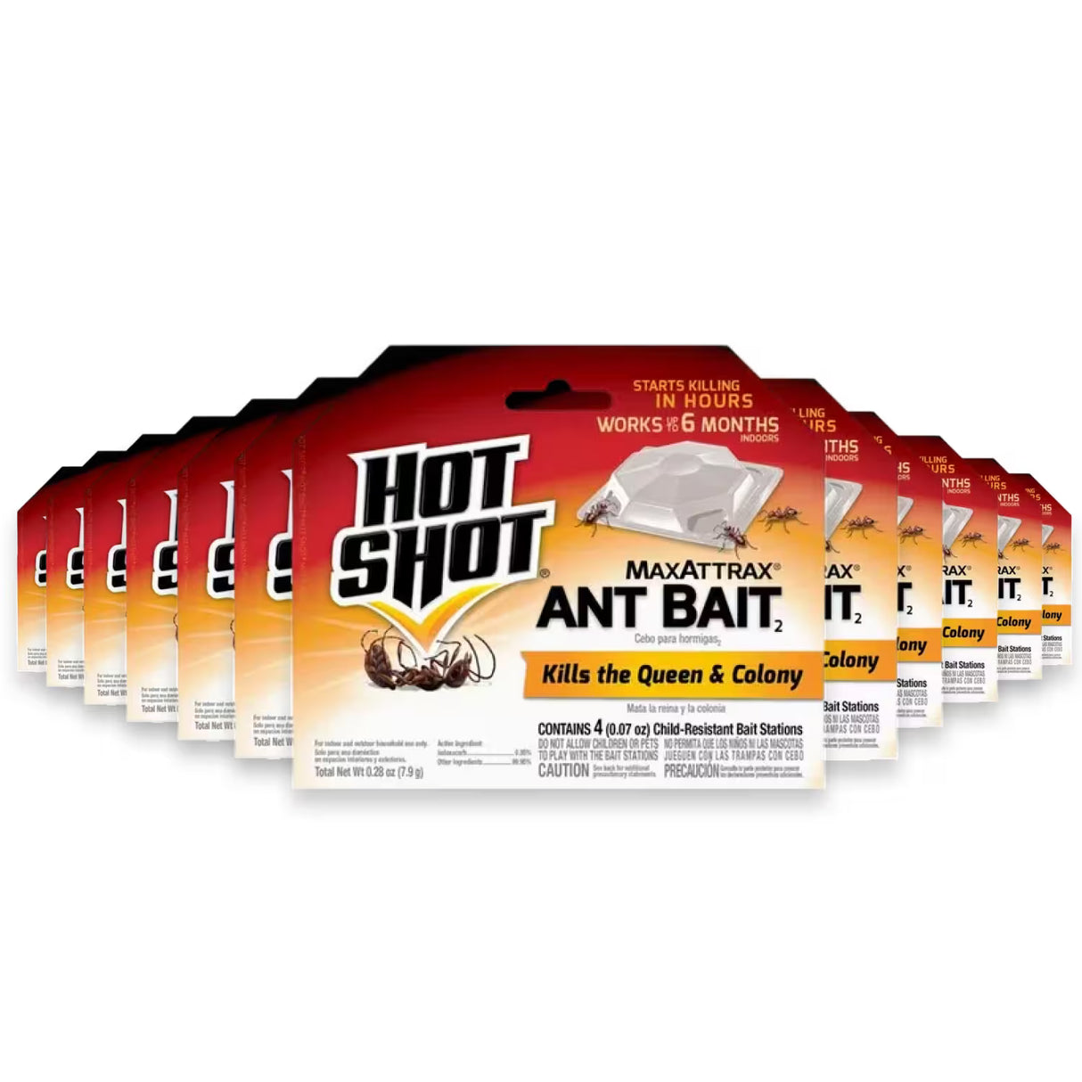 Hot Shot MaxAttrax Ant Bait Stations – 0.28 Oz – 12 Pack
