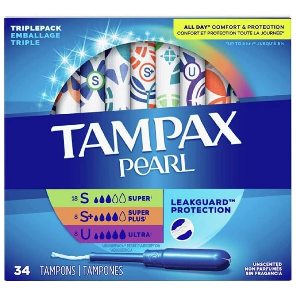 Meta Title: Tampax Pearl Ultra Unscented Tampons, 18 Ct - 12 Pack