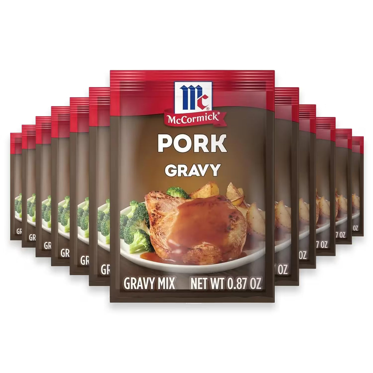 McCormick Pork Gravy Mix - 0.87 oz - 12 Pack