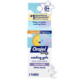 Orajel Baby -Cooling Gels for Teething, Drug-Free, Twin Pack, 2 Tubes - 0.18 oz - 24 Pack